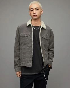 Cheapest 🔥 Bate Corduroy Jacket Iris Grey ✔️ -Coats & Jackets Sales MA002X 7808 4