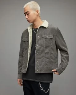 Cheapest 🔥 Bate Corduroy Jacket Iris Grey ✔️ -Coats & Jackets Sales MA002X 7808 5
