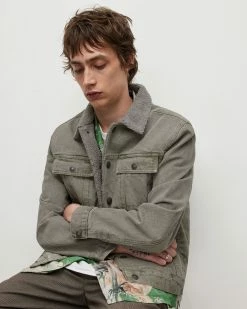 Coupon 🎉 Arona Trucker Jacket Soft Green 👍 -Coats & Jackets Sales MA006Y 6845 5