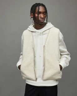 Best deal 💯 Marsh Reversible Sherpa Vest Fawn Beige ✔️