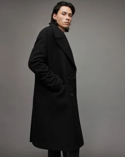 Cheapest 🤩 Banshee Wool Blend 🧥 Coat Black 🥰 -Coats & Jackets Sales MC006X 5 4