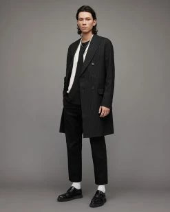 Best Sale ๐ Brock Pinstripe ๐งฅ Coat Black โ 8 Best Sale ๐ Brock Pinstripe ๐งฅ Coat Black โ -Coats & Jackets Sales MC011X 5 3