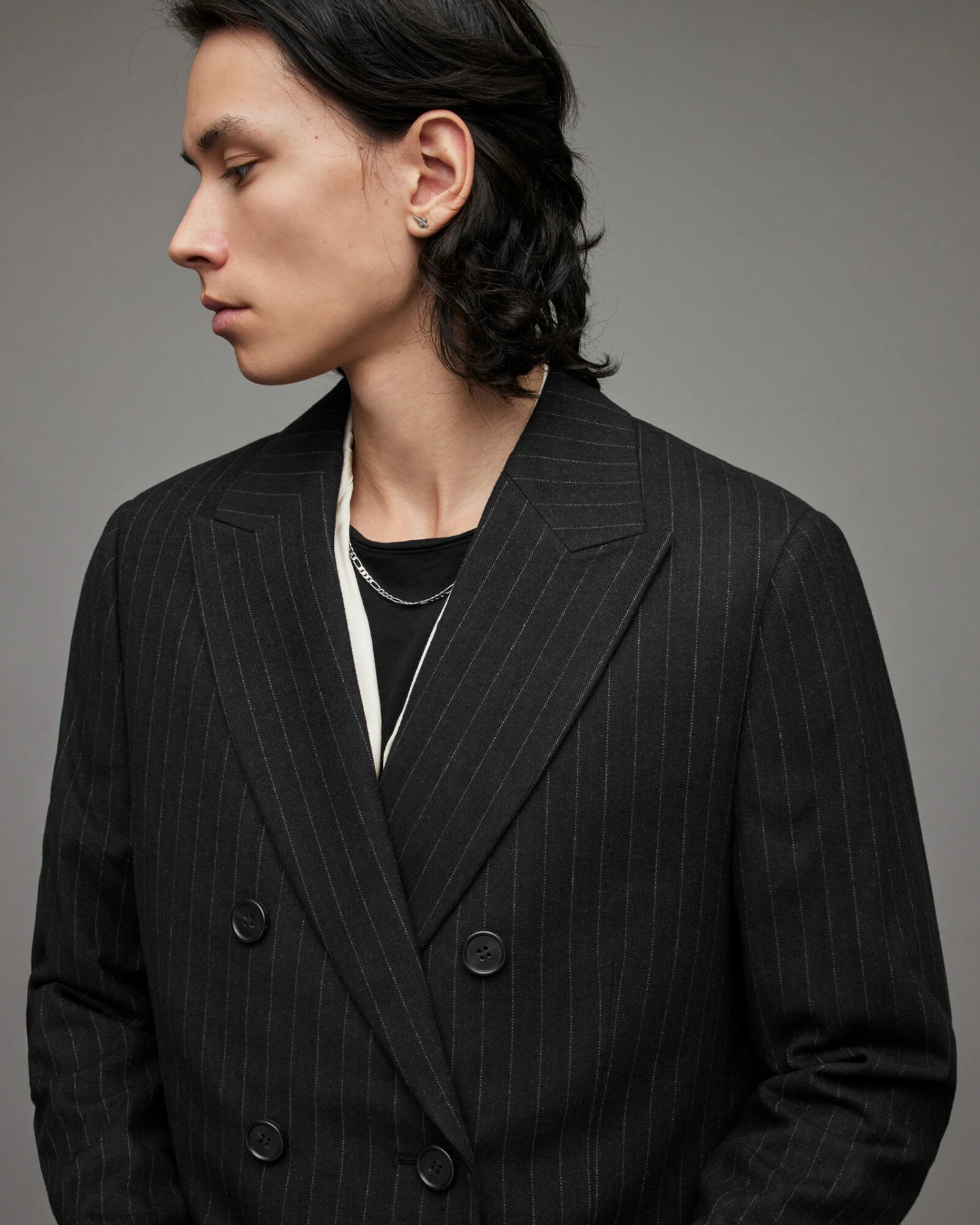 Best Sale ๐ Brock Pinstripe ๐งฅ Coat Black โ 5 Best Sale ๐ Brock Pinstripe ๐งฅ Coat Black โ - Image 5