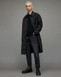 Discount 🧨 Lester Oversized 🧥 Coat Black 🎁 -Coats & Jackets Sales MC013X 5 3
