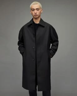 Discount 🧨 Lester Oversized 🧥 Coat Black 🎁 -Coats & Jackets Sales MC013X 5 4