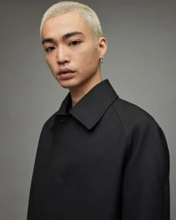 Discount 🧨 Lester Oversized 🧥 Coat Black 🎁 -Coats & Jackets Sales MC013X 5 5