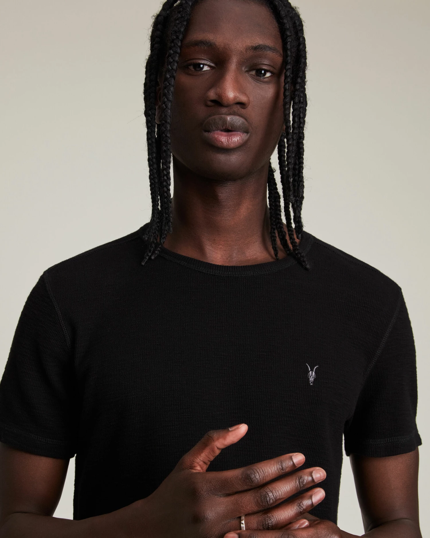 Budget 🥰 Muse Short Sleeve Crew T-Shirt Jet Black 😉 2 Budget 🥰 Muse Short Sleeve Crew T-Shirt Jet Black 😉 - Image 2