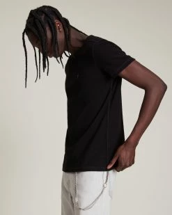 Budget 🥰 Muse Short Sleeve Crew T-Shirt Jet Black 😉 7 Budget 🥰 Muse Short Sleeve Crew T-Shirt Jet Black 😉 -Coats & Jackets Sales MD020R 451 3