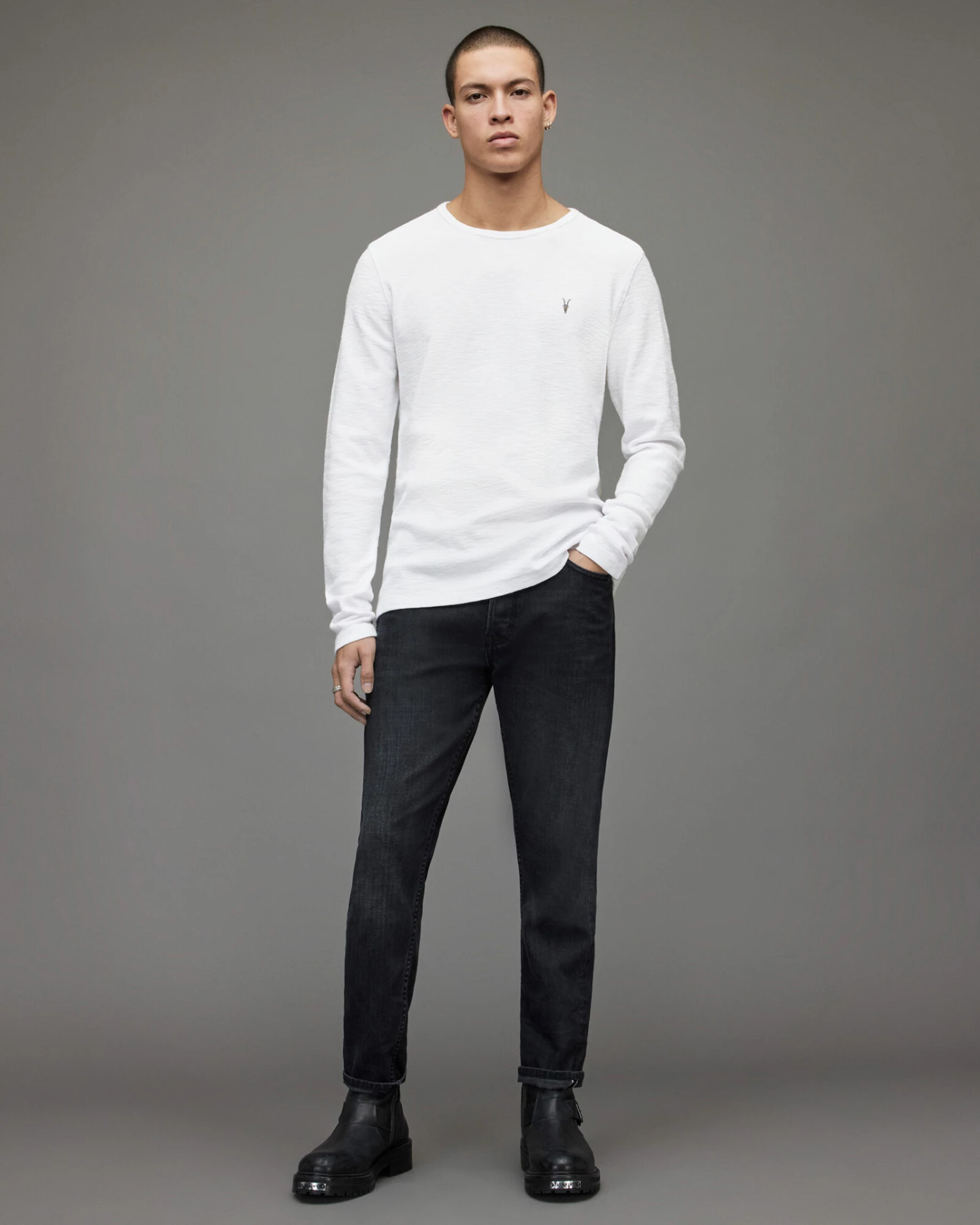 Flash Sale 🔥 Muse Long Sleeve Crew T-Shirt Jet Black 😍 3 Flash Sale 🔥 Muse Long Sleeve Crew T-Shirt Jet Black 😍 - Image 3