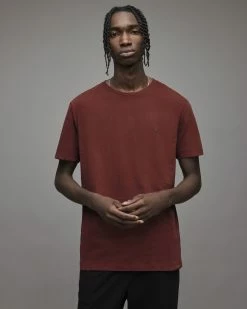 Budget 🔥 Brace Brushed Cotton 3 Pack T-Shirts GRY/RED/OPT WHT ⭐ -Coats & Jackets Sales MD065X 7852 4