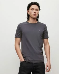 Best deal 🌟 Brace Crew Brushed Cotton T-Shirt Amethyst Blue ✔️