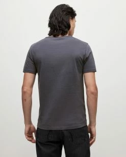 Best deal 🌟 Brace Crew Brushed Cotton T-Shirt Amethyst Blue ✔️ -Coats & Jackets Sales MD069Y 8182 4 2