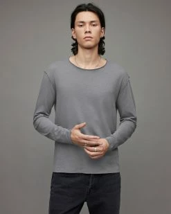 Outlet ⭐ Figure Long Sleeve Crew T-Shirt Stereo Grey 😍