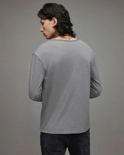 Outlet ⭐ Figure Long Sleeve Crew T-Shirt Stereo Grey 😍 -Coats & Jackets Sales MD087X 8064 4