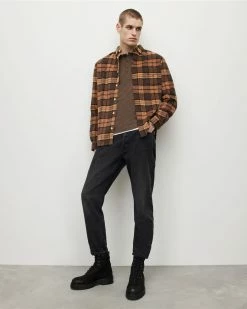 Coupon 💯 Figure Long Sleeve Henley Mink Brown 🤩 -Coats & Jackets Sales MD088X 5731 4 2