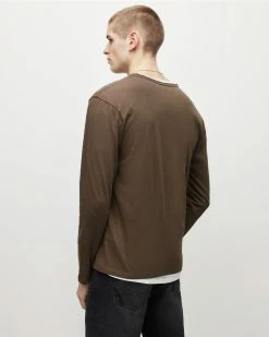 Coupon 💯 Figure Long Sleeve Henley Mink Brown 🤩 -Coats & Jackets Sales MD088X 5731 5 2