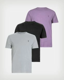 Budget 🛒 Ossage Crew T-Shirt 3 Pack LILAC/GREY/BLK 🧨
