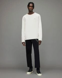 Best reviews of 👍 Rowe Long Sleeve Crew T-Shirt Chalk White 👍 -Coats & Jackets Sales MD100X 4068 3 2