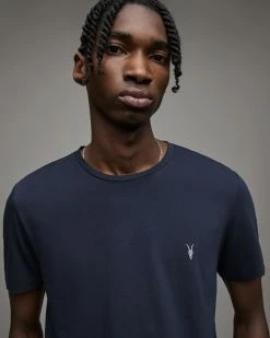 Hot Sale 👍 Tonic Crew T-Shirt Deep Blue ✨ -Coats & Jackets Sales MD134X 6727 2