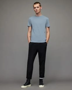 Best reviews of 😍 Brace Crew Brush Cotton T-Shirt Dull Blue 🎁 -Coats & Jackets Sales MD148X 8063 3 2