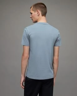 Best reviews of 😍 Brace Crew Brush Cotton T-Shirt Dull Blue 🎁 -Coats & Jackets Sales MD148X 8063 4 2