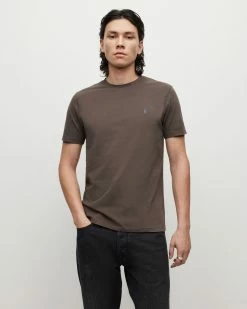 Cheap 👏 Brace Brushed Cotton Contrast T-Shirt Mink Brown ⌛