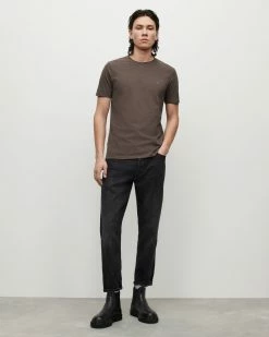 Cheap 👏 Brace Brushed Cotton Contrast T-Shirt Mink Brown ⌛ -Coats & Jackets Sales MD152X 5731 3 2