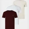 Cheap ✨ Brace Brushed Cotton 3 Pack T-Shirts MAROON/WINTER/OPT 😍