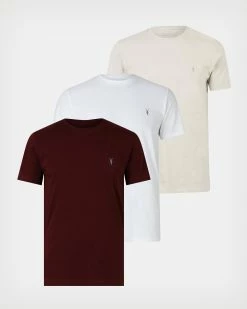 Cheap ✨ Brace Brushed Cotton 3 Pack T-Shirts MAROON/WINTER/OPT 😍