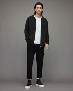 New 🔔 Brace Brushed Cotton Hoodie Charcoal Marl 🎁 -Coats & Jackets Sales MF028H 451 3