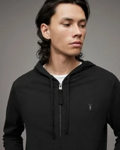 New 🔔 Brace Brushed Cotton Hoodie Charcoal Marl 🎁 -Coats & Jackets Sales MF028H 451 4