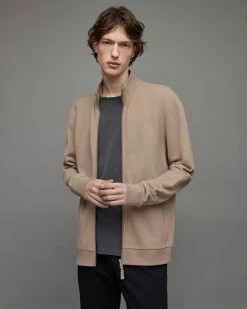 Best Sale ⭐ Raven Zip Funnel Sweatshirt Toasted Brown 🎁