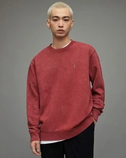 Budget 🎉 Saka Crew Sweatshirt Auburn Red ✨