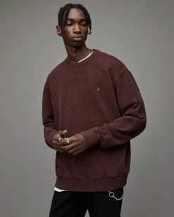 Deals 💯 Sonny Crew Sweatshirt Maroon Red 💯