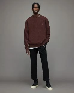 Deals 💯 Sonny Crew Sweatshirt Maroon Red 💯 -Coats & Jackets Sales MF070X 4657 3