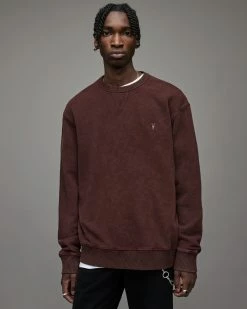 Deals 💯 Sonny Crew Sweatshirt Maroon Red 💯 -Coats & Jackets Sales MF070X 4657 4