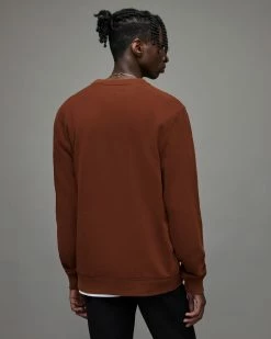 Best reviews of 🤩 Raven Crew Sweatshirt Rosewood Red ⌛ -Coats & Jackets Sales MF077X 6834 5