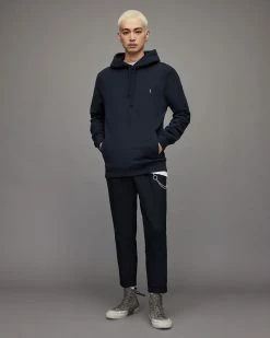 Hot Sale ✨ Raven Pullover Hoodie Deep Blue ❤️ -Coats & Jackets Sales MF081X 6727 3