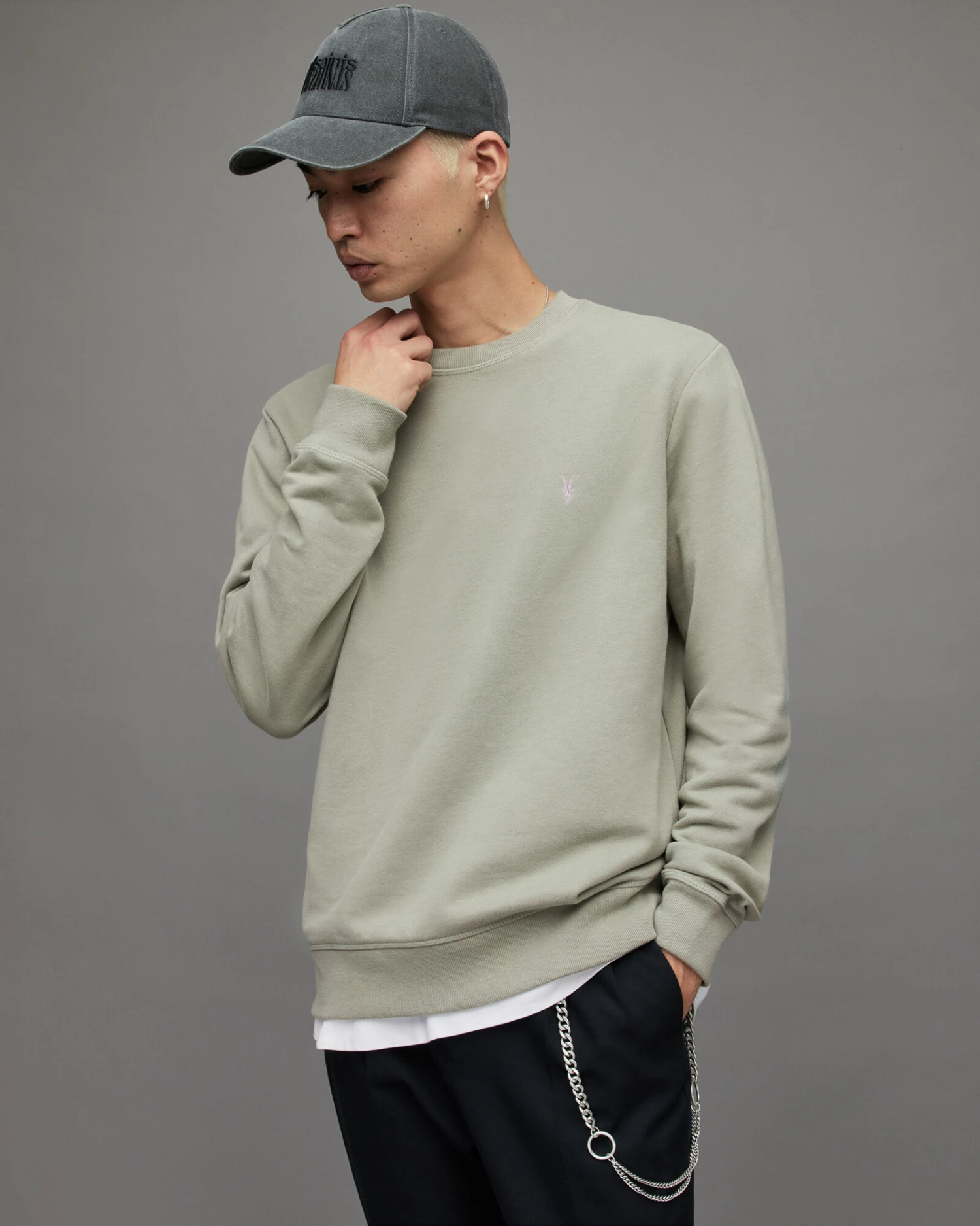 Best Sale ✔️ Raven Contrast Crew Sweatshirt Liberty Green ✨ 5 Best Sale ✔️ Raven Contrast Crew Sweatshirt Liberty Green ✨ - Image 5