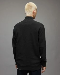 Promo ✨ Muse Half Zip Funnel Sweatshirt Jet Black 😉 -Coats & Jackets Sales MF102X 451 5