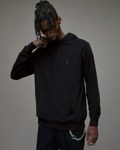 Cheap 😀 Brace Pullover Brushed Cotton Hoodie Jet Black 🔔