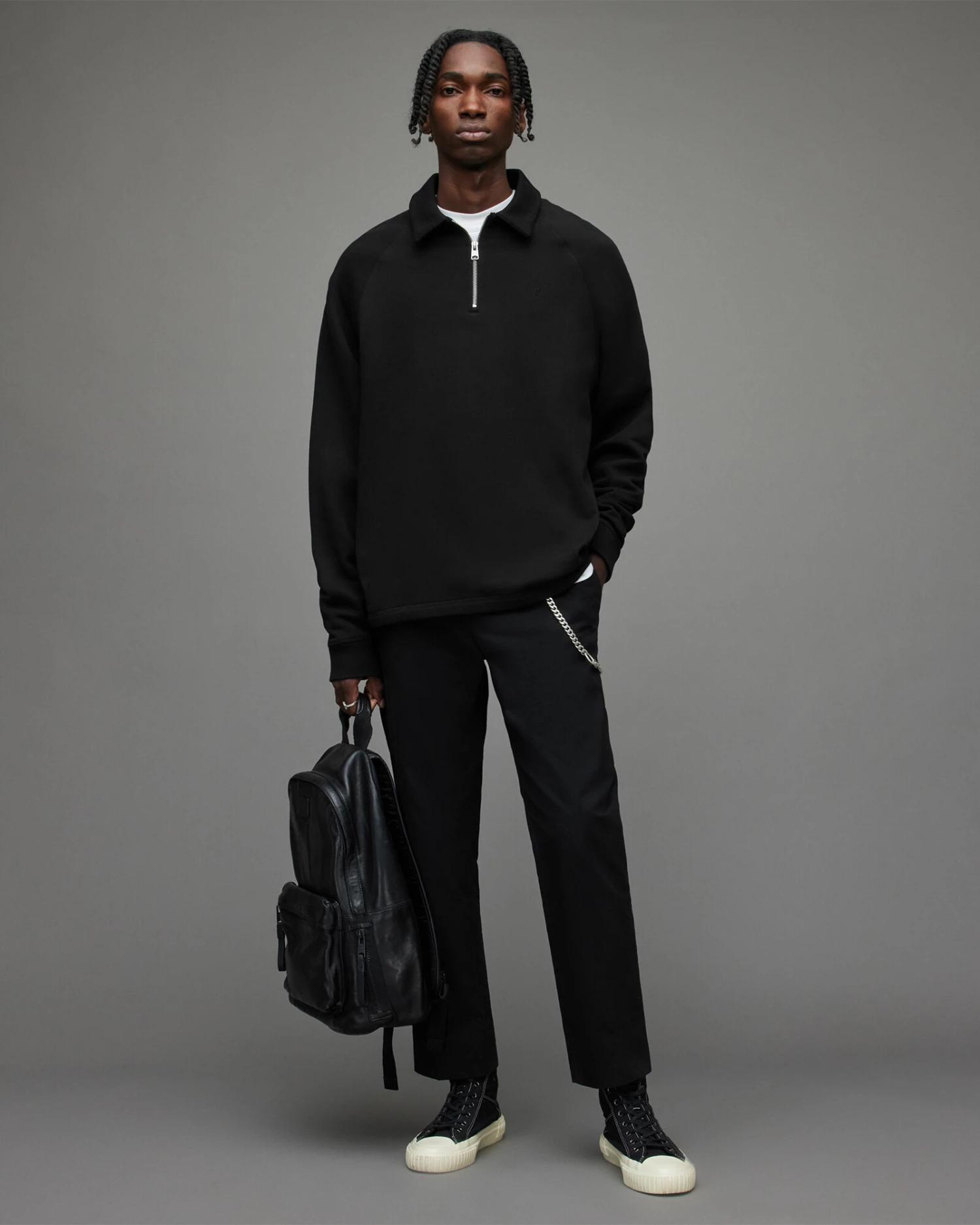 Top 10 🌟 Rafe Half Zip Polo 👕 Shirt Black 🤩 3 Top 10 🌟 Rafe Half Zip Polo 👕 Shirt Black 🤩 - Image 3