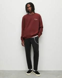 Top 10 🔔 Underground Crew Sweatshirt Merlot Red ✨ -Coats & Jackets Sales MG003Y 4017 3