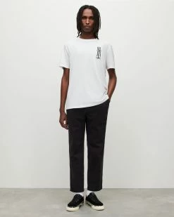 Promo 👍 Segment Crew T-Shirt Optic White 🤩 -Coats & Jackets Sales MG071Y 437 3 2