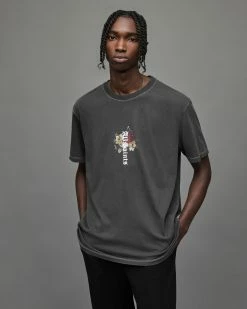 Best Sale 🤩 Oshiba Crew T-Shirt Washed Black 🎁