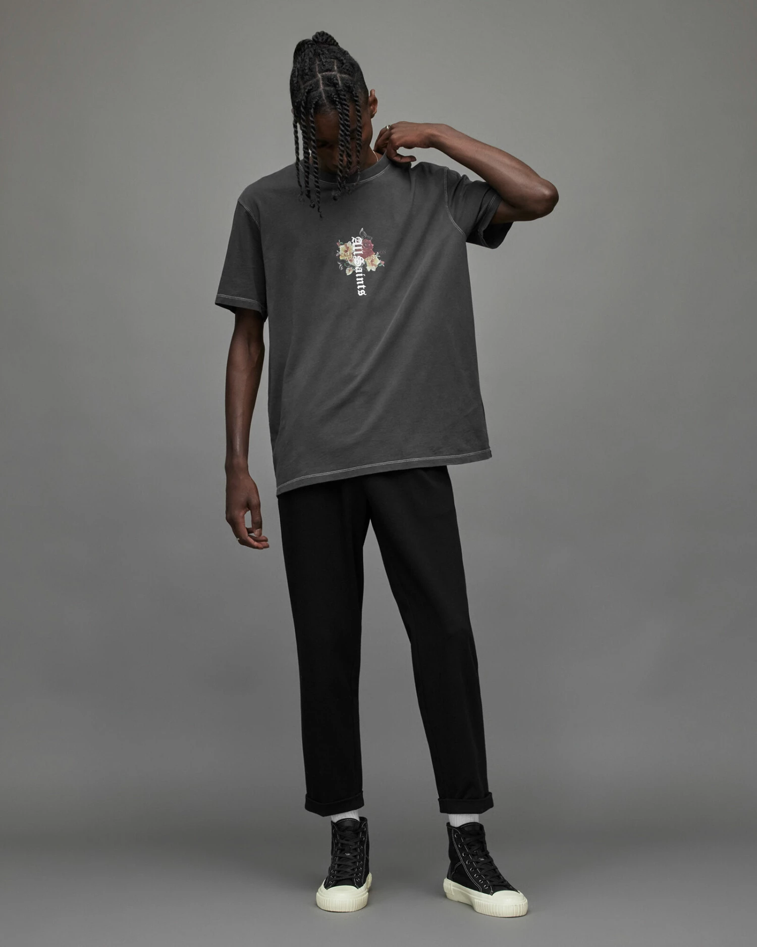 Best Sale ๐คฉ Oshiba Crew T-Shirt Washed Black ๐ 3 Best Sale ๐คฉ Oshiba Crew T-Shirt Washed Black ๐ - Image 3