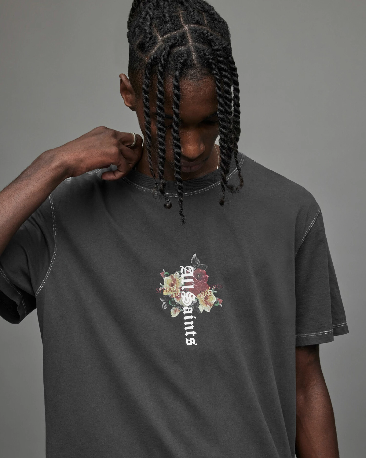 Best Sale ๐คฉ Oshiba Crew T-Shirt Washed Black ๐ 4 Best Sale ๐คฉ Oshiba Crew T-Shirt Washed Black ๐ - Image 4