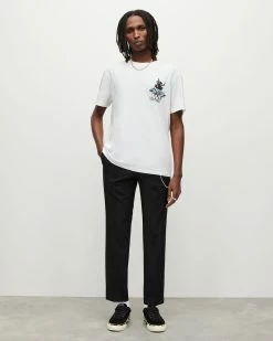 Wholesale ✔️ Lunar Rabbit Crew T-Shirt Optic White 🔔 -Coats & Jackets Sales MG080Y 437 3 2