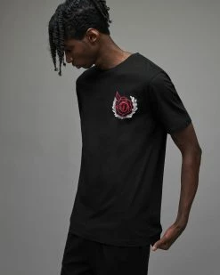 Discount ⌛ Sango Brace Brushed Cotton T-Shirt Jet Black 🧨 -Coats & Jackets Sales MG125X 451 4