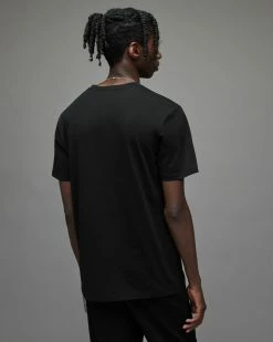 Discount ⌛ Sango Brace Brushed Cotton T-Shirt Jet Black 🧨 -Coats & Jackets Sales MG125X 451 5